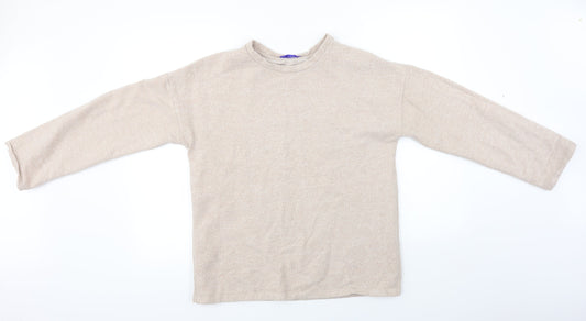 Zara Womens Beige   Pullover Jumper Size S