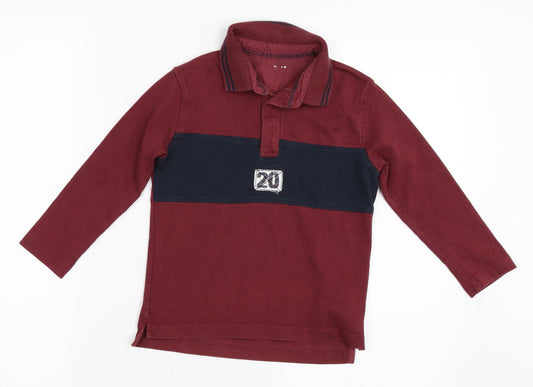 Preworn Boys Red   Basic T-Shirt Size 4 Years