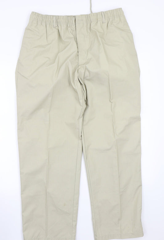 Preworn Womens Beige   Trousers  Size L L27 in