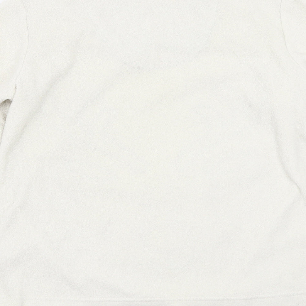 TU Womens White  Rayon Pullover Jumper Size 10