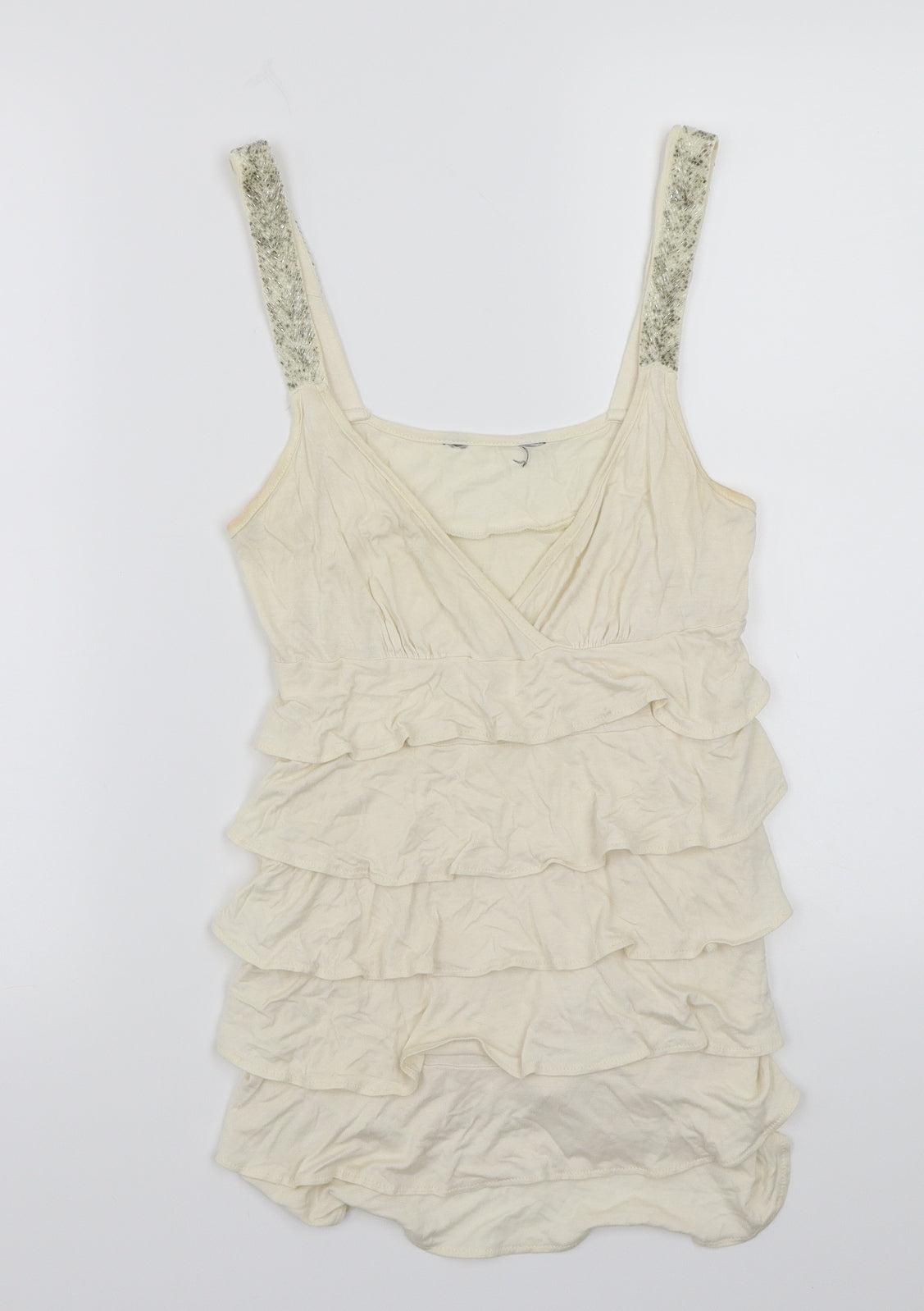 Dorothy Perkins Womens Beige   Basic T-Shirt Size 10