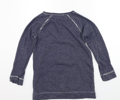 Next Girls Blue  Rayon Pullover Jumper Size 12 Years