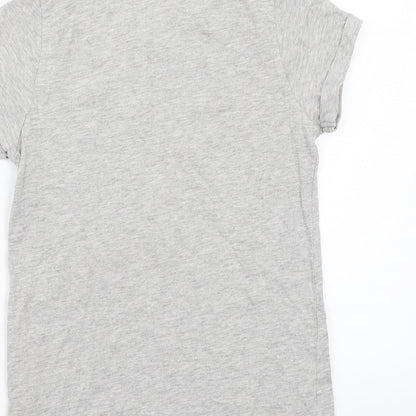 Preloved Primark Girls Grey   Basic T-Shirt Size 11 Years - Label