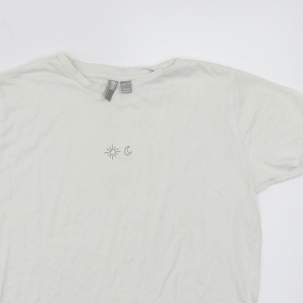 ASOS Womens White   Basic T-Shirt Size 6