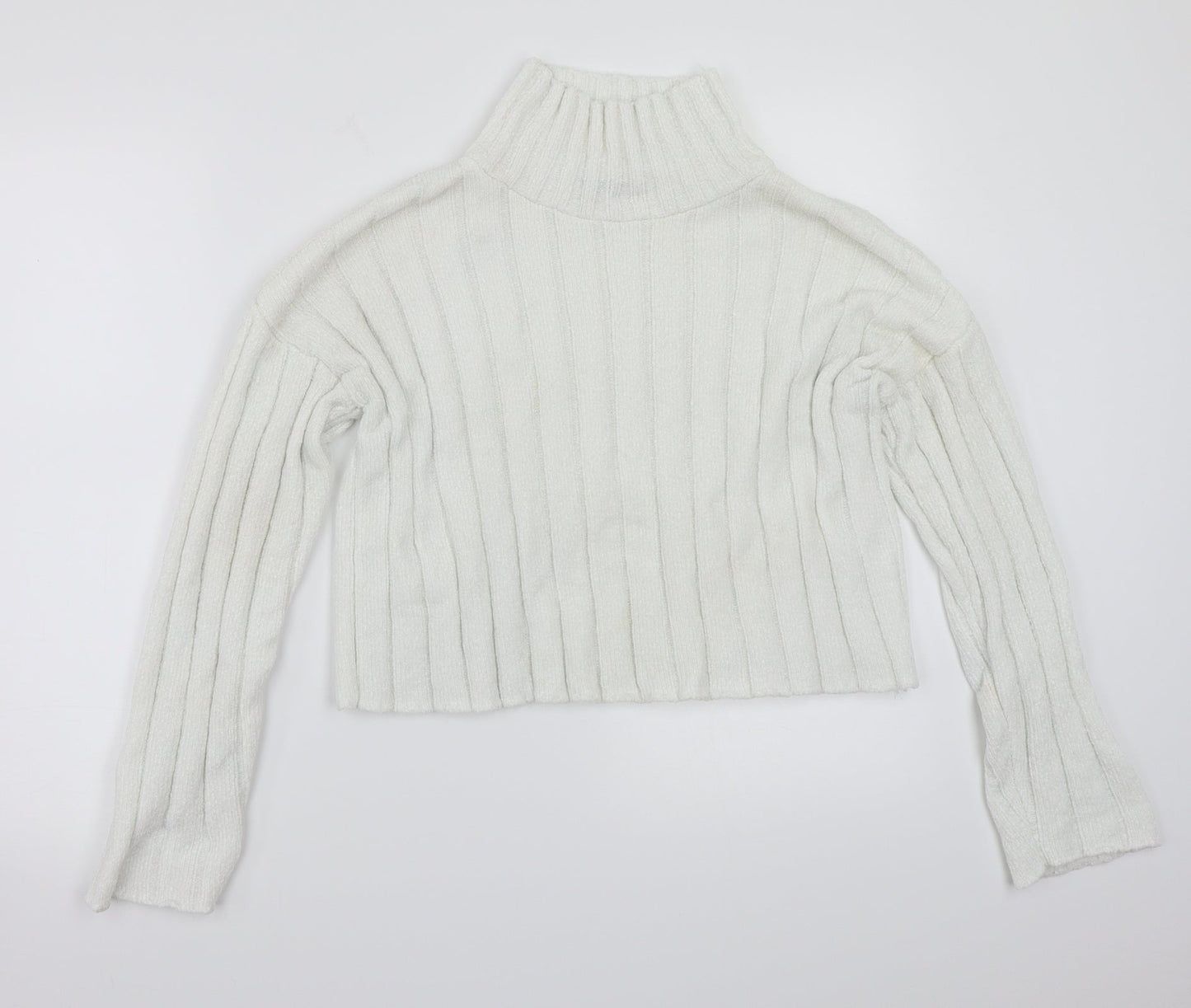 SheIn Womens White   Pullover Jumper Size XS