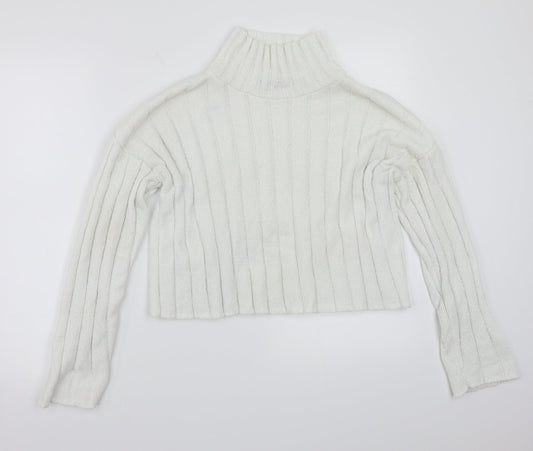 SheIn Womens White   Pullover Jumper Size XS