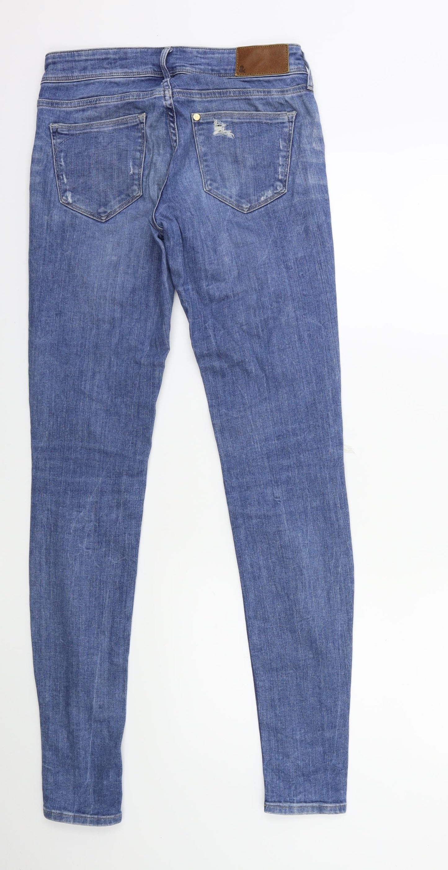 H&M Womens Blue  Denim Skinny Jeans Size 26 in L32 in
