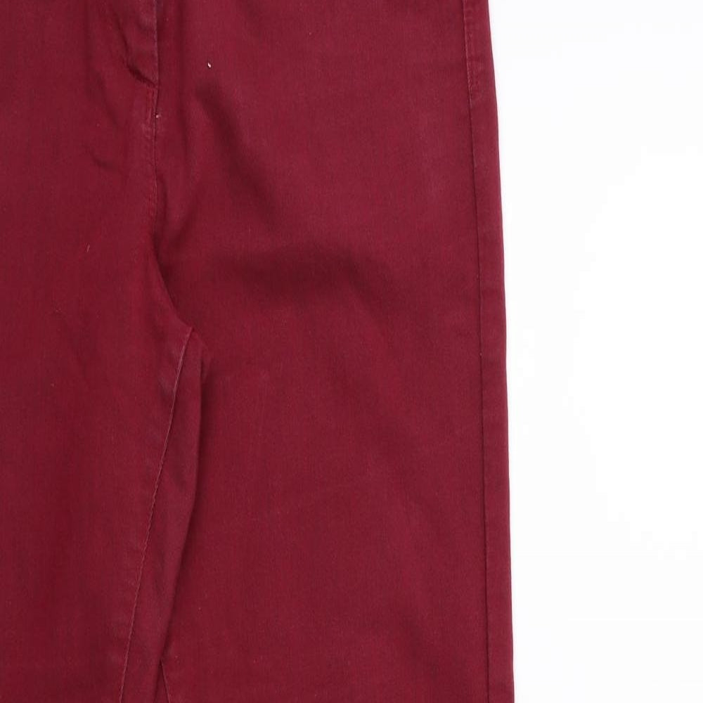 Marks and Spencer Womens Red  Denim Skinny Jeans Size 10 L29 in