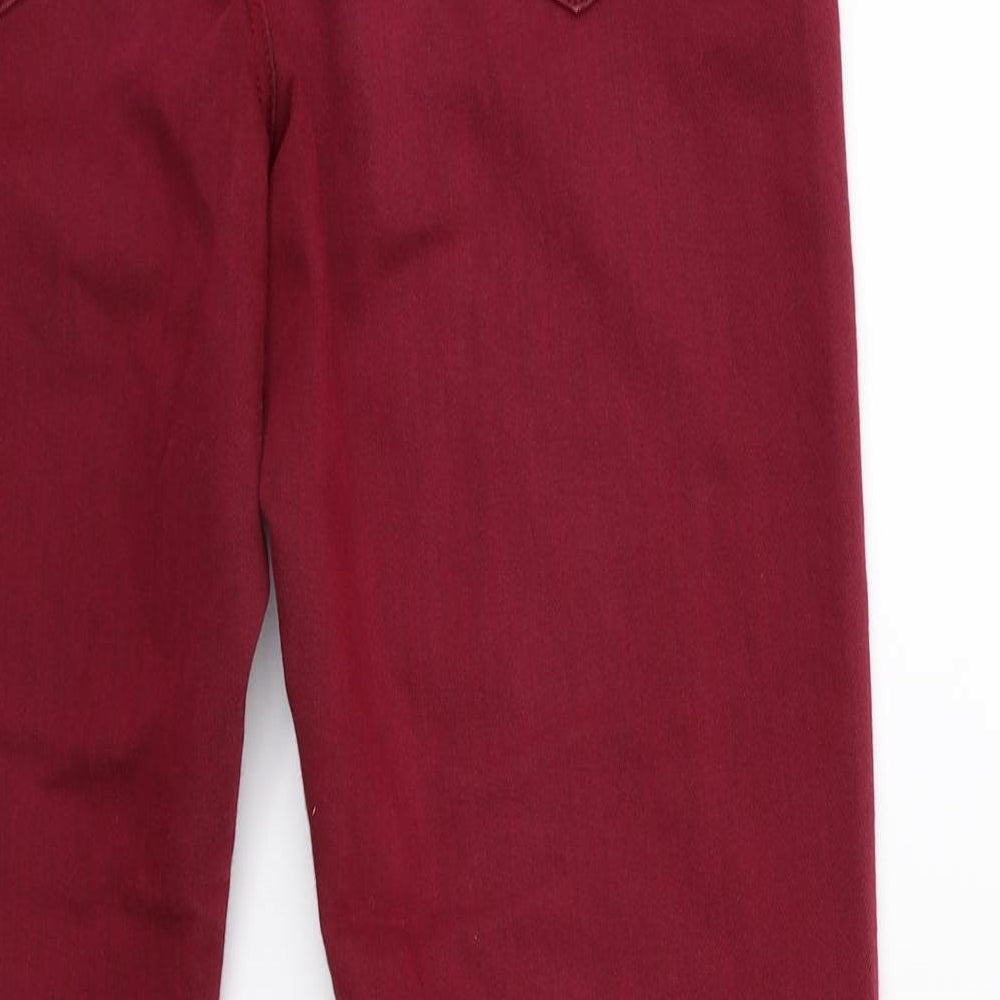 Marks and Spencer Womens Red  Denim Skinny Jeans Size 10 L29 in