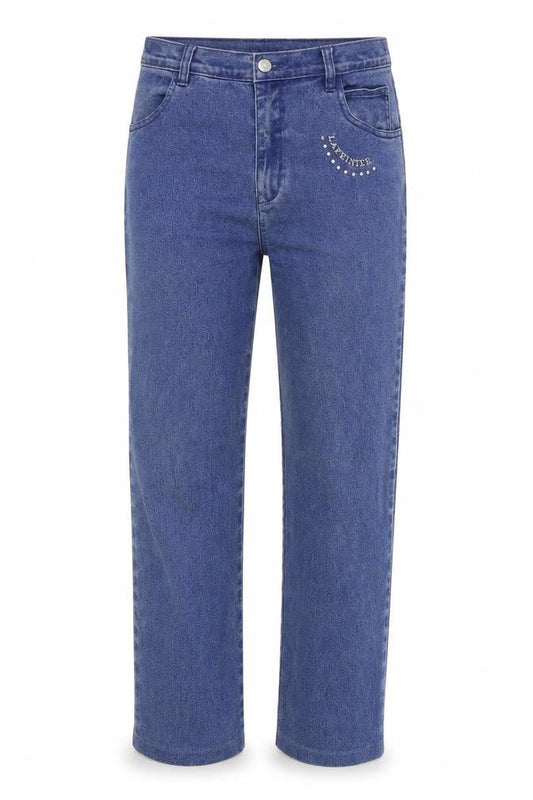 lafeinier Womens Blue  Denim Tapered Jeans Size 28 in L27 in