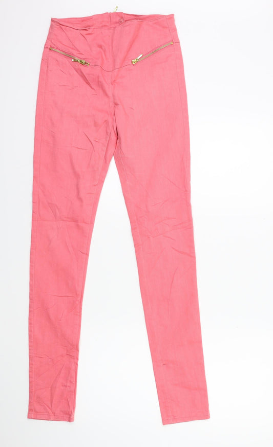 VERO MODA Womens Pink  Denim Skinny Jeans Size XS L32 in