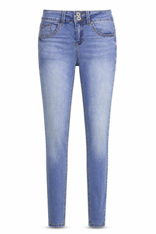 Denim & Co. Womens Blue  Denim Skinny Jeans Size 8 L29 in