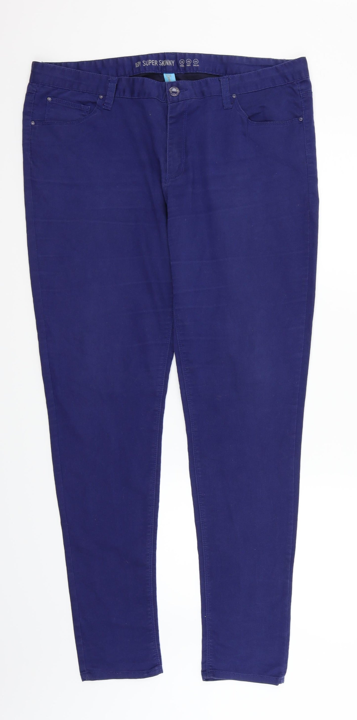 deniem & co Womens Blue   Trousers  Size 18 L32 in