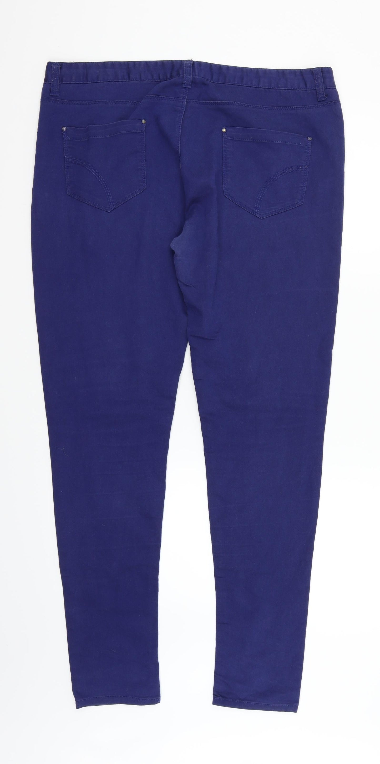 deniem & co Womens Blue   Trousers  Size 18 L32 in