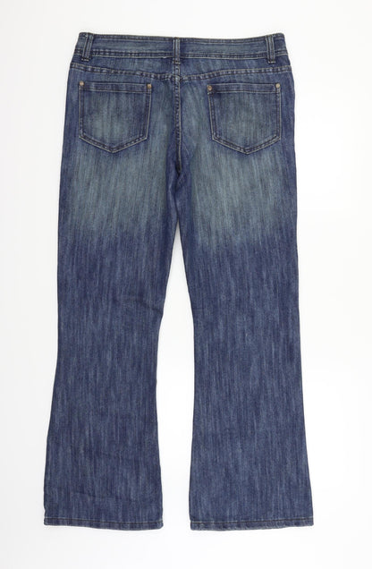 Denim & Co. Womens Blue   Trousers  Size 16 L29 in
