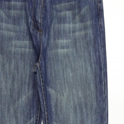 Denim & Co. Womens Blue   Trousers  Size 16 L29 in