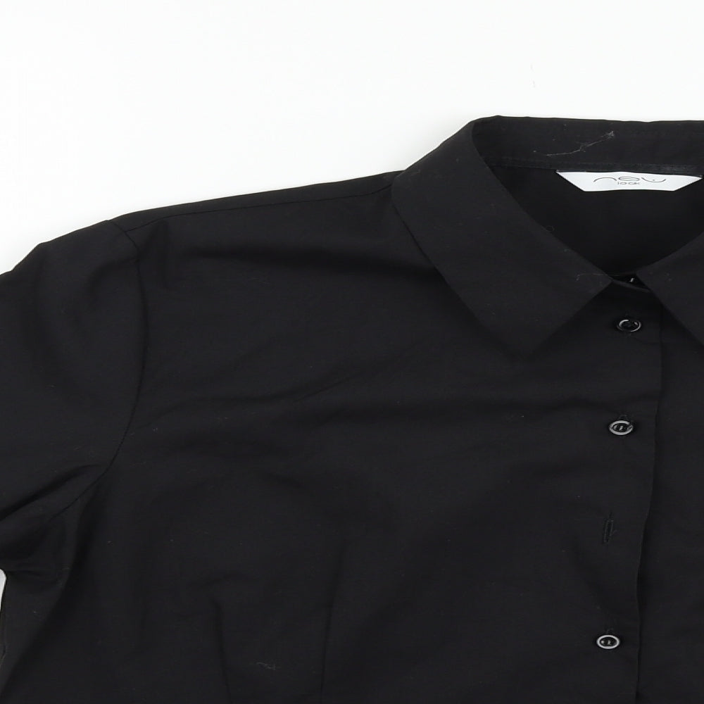 New Look Womens Black   Basic Button-Up Size 18
