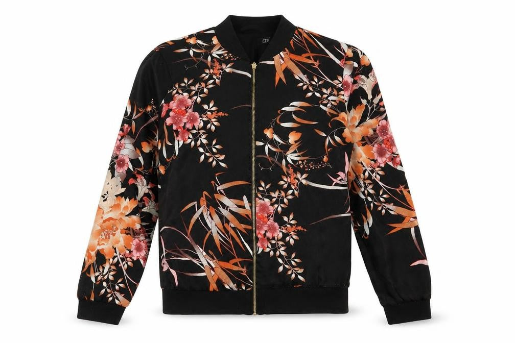 F&F Womens Black Floral  Jacket  Size 6