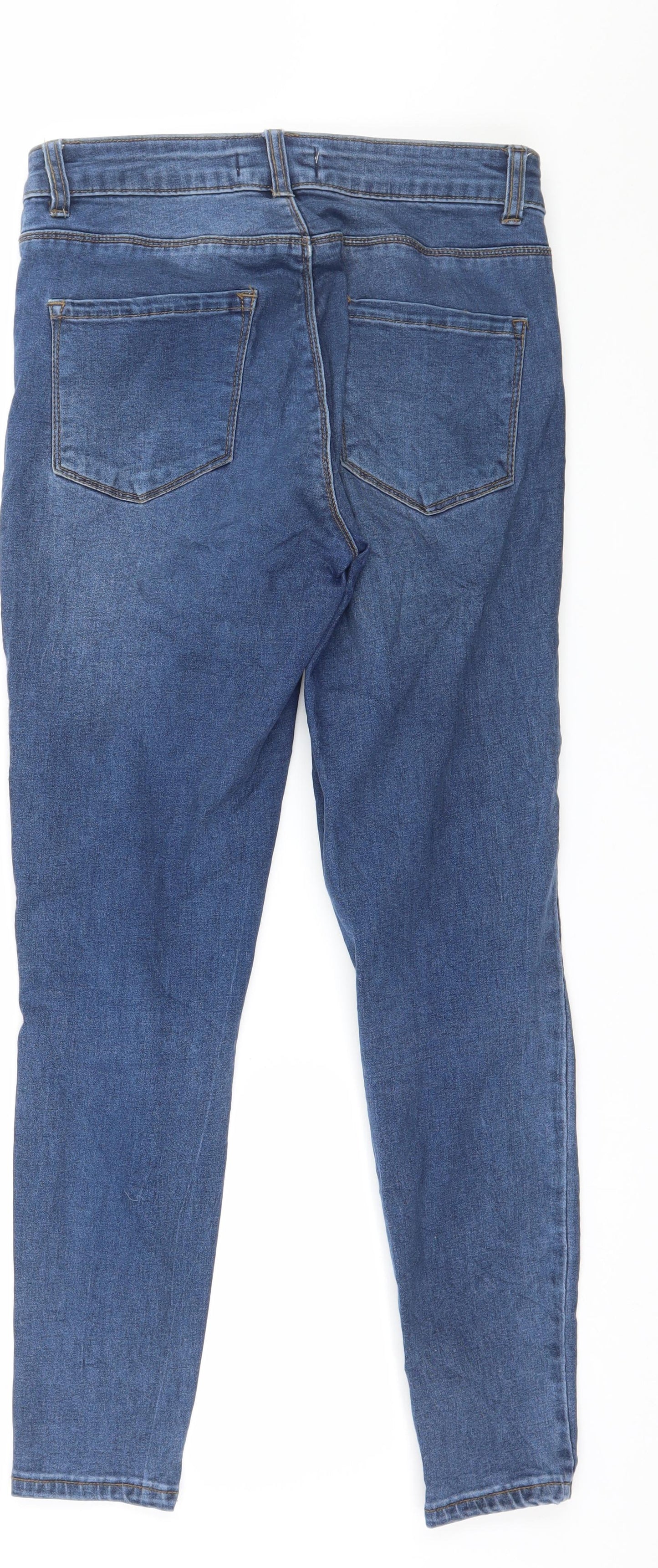Denim & Co. Womens Blue  Denim Skinny Jeans Size 12 L27 in