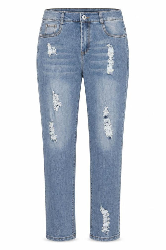 Womens Blue  Denim Straight Jeans Size 32 in L30 in