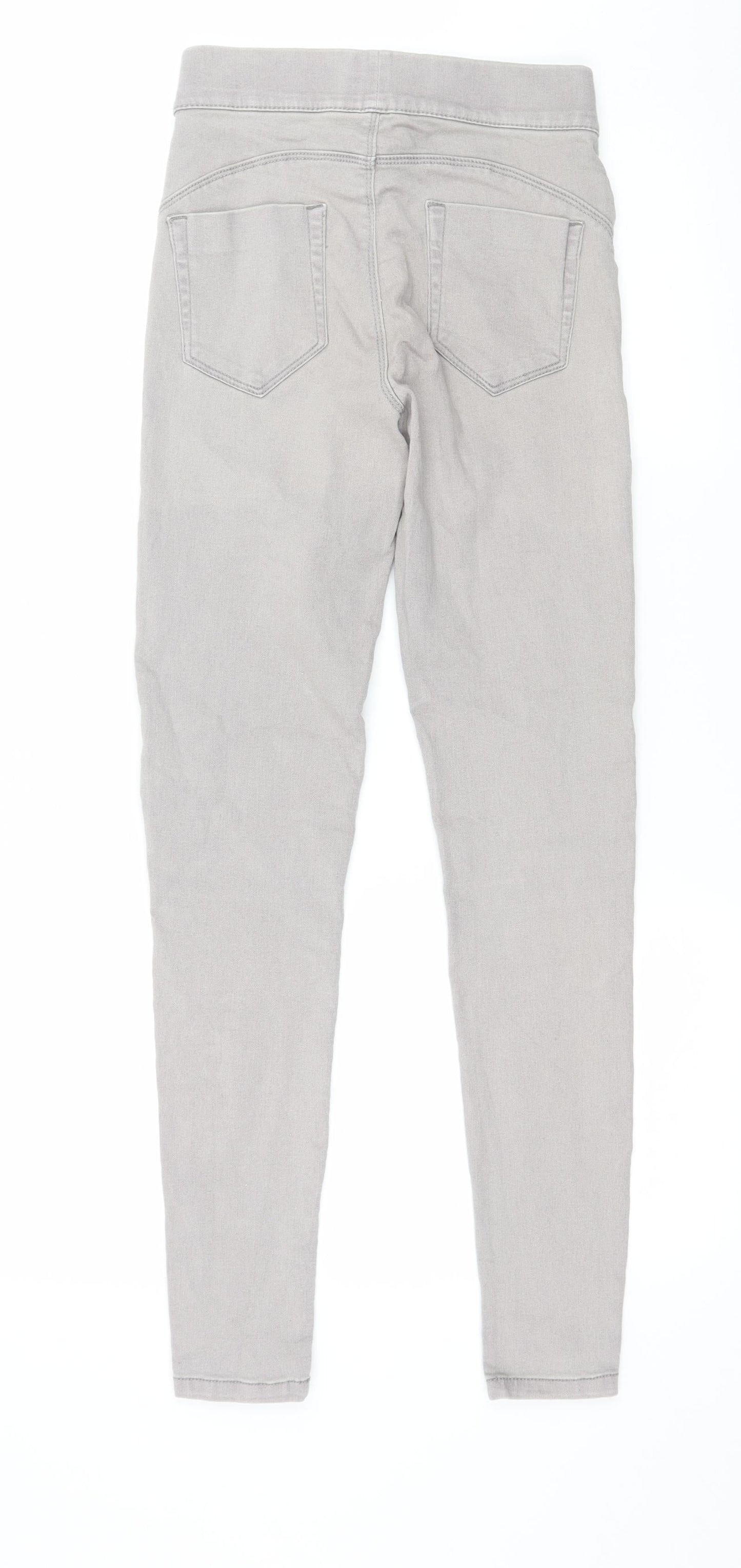 Denim & Co. Womens Grey  Denim Jegging Jeans Size 6 L28 in