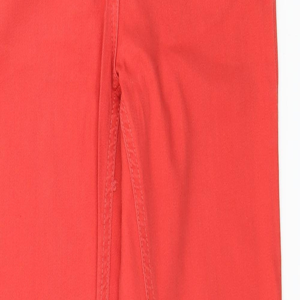 Marks and Spencer Womens Red  Denim Skinny Jeans Size 8 L29 in