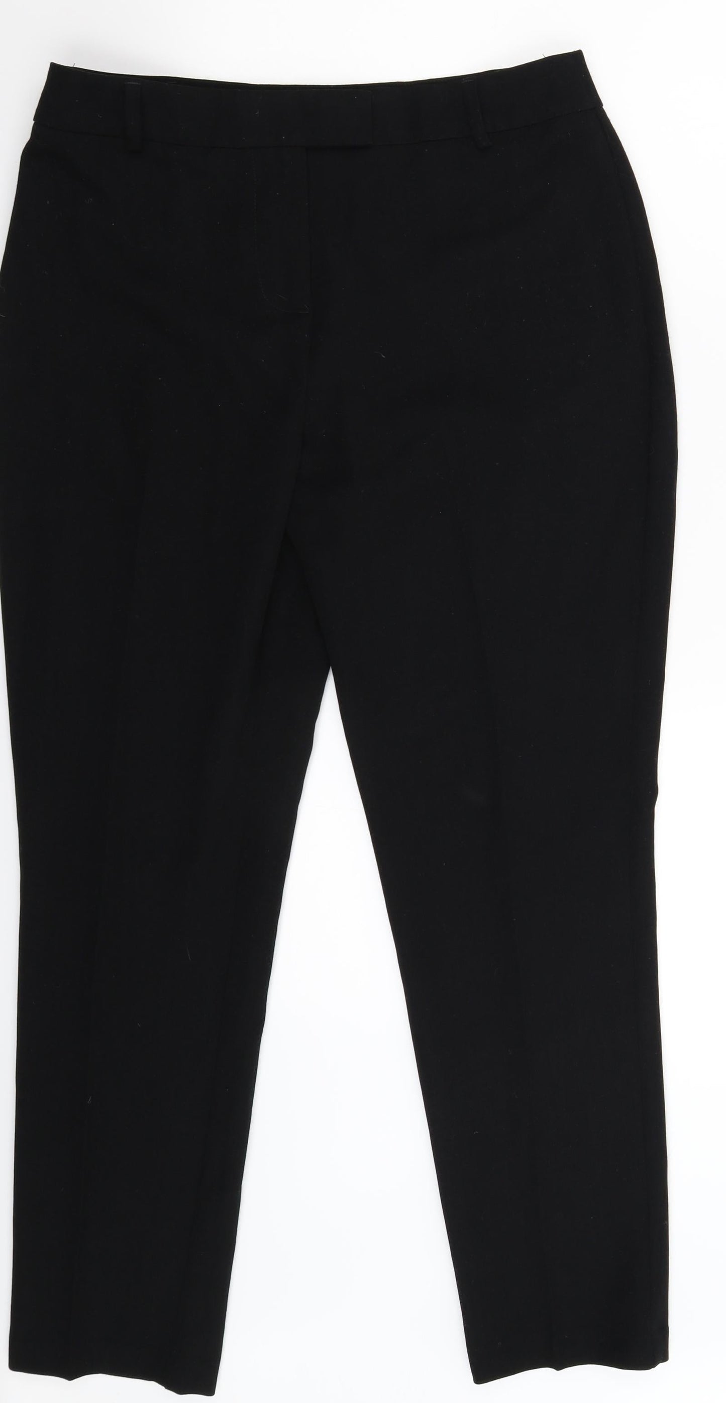 Papaya Womens Black   Trousers  Size 12 L29 in