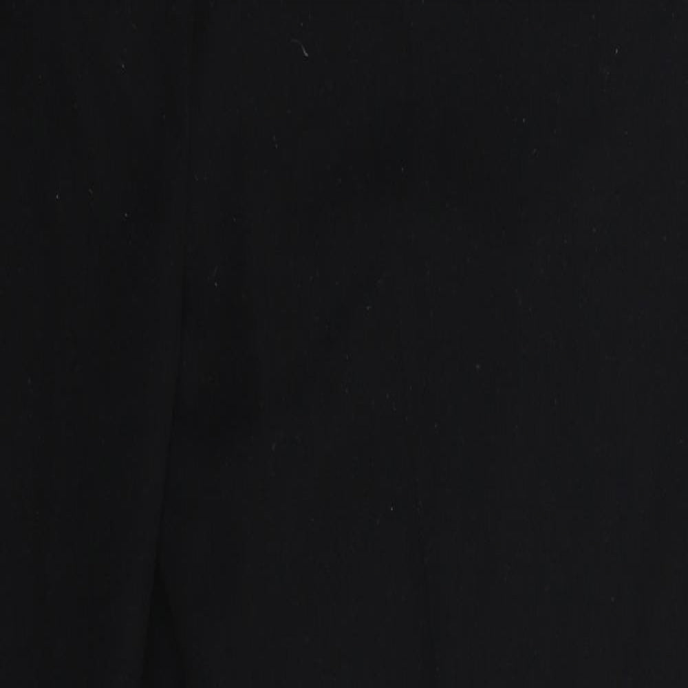 Papaya Womens Black   Trousers  Size 12 L29 in