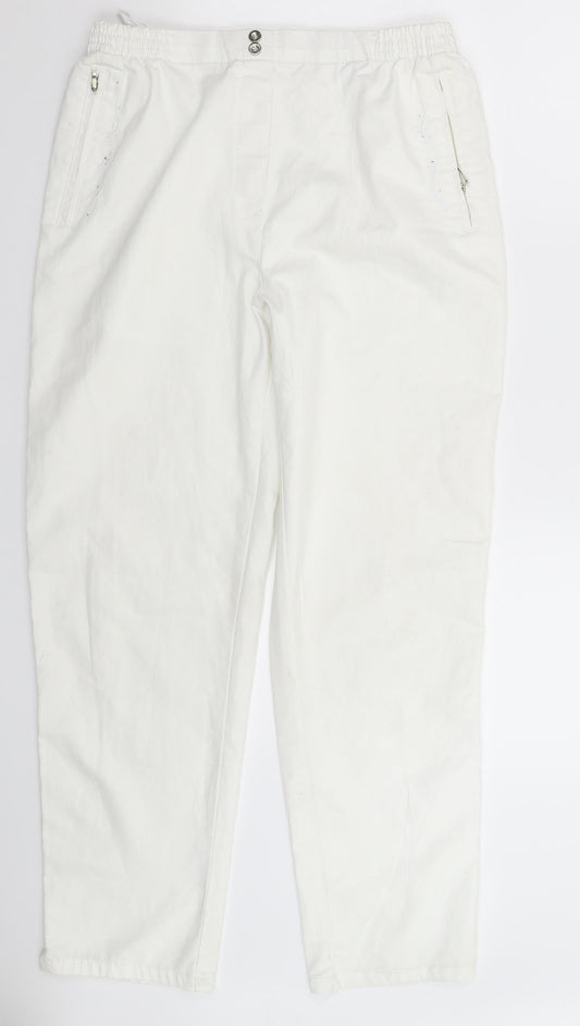 New Fashion Womens White  Denim Skinny Jeans Size 30 in L28 in