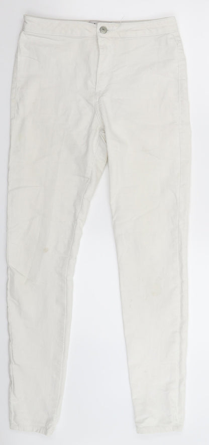 Preloved Denim Co Womens White  Denim Jegging Jeans Size 10 L29 in - Front