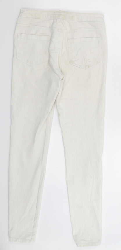 Preloved Denim Co Womens White  Denim Jegging Jeans Size 10 L29 in - Back