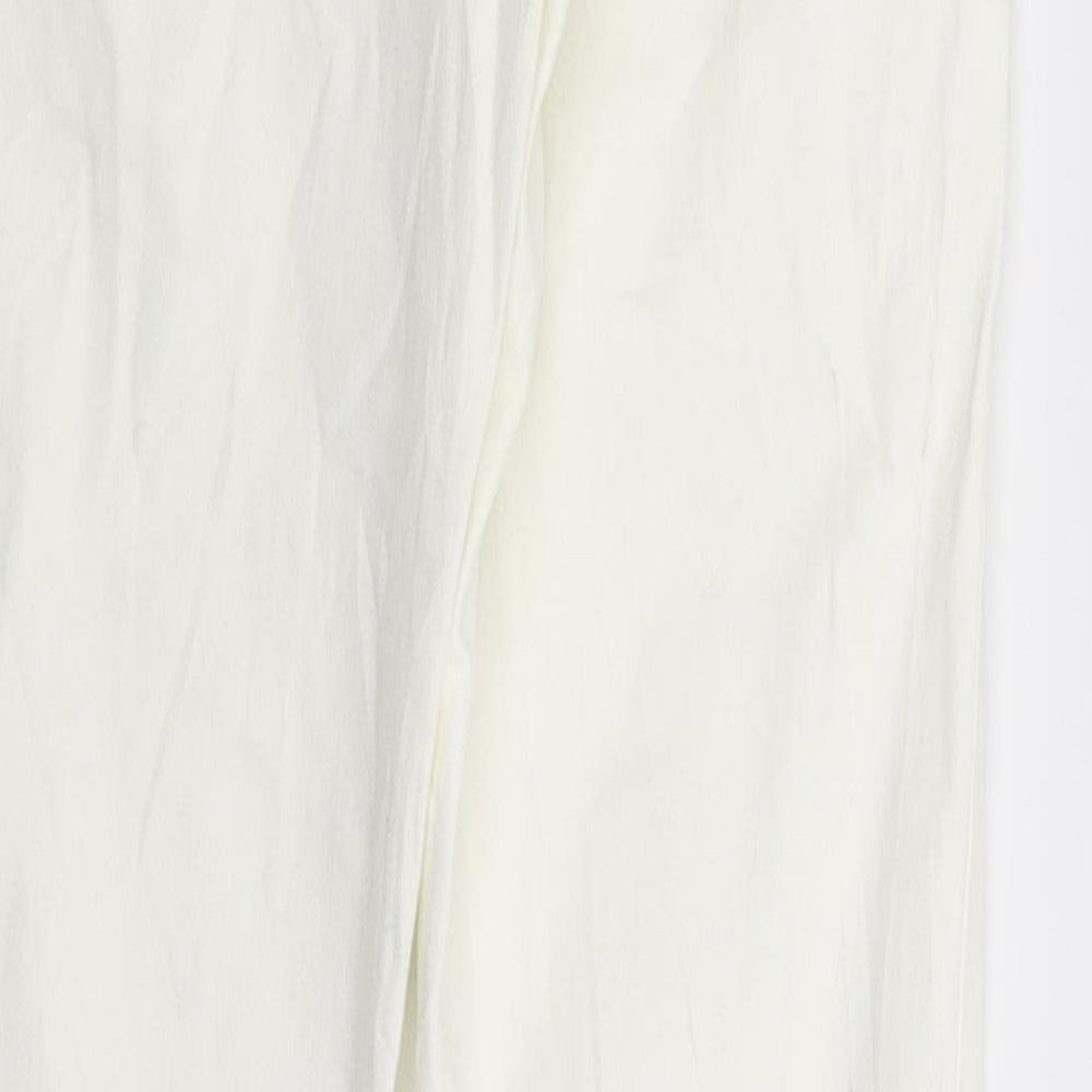Gemma Womens White  Denim Skinny Jeans Size 27 in L31 in