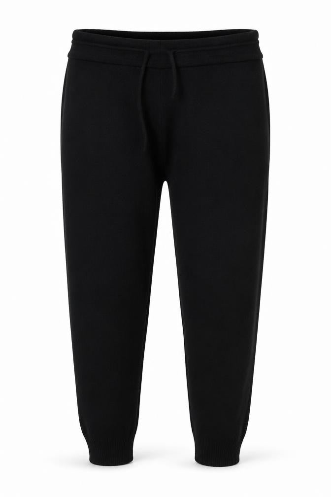 Preworn Womens Black  Knit Cropped Trousers Size L L26 in
