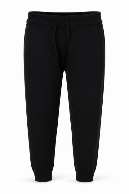 Preworn Womens Black  Knit Cropped Trousers Size L L26 in