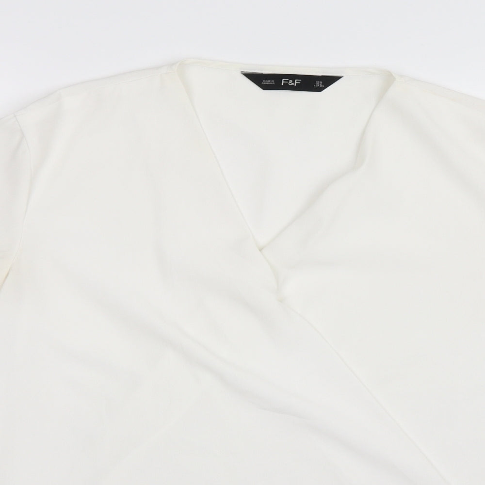 F&F Womens White   Basic Blouse Size S