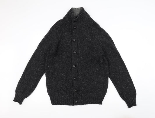 Marks and Spencer Mens Black  Knit Jacket Coatigan Size M