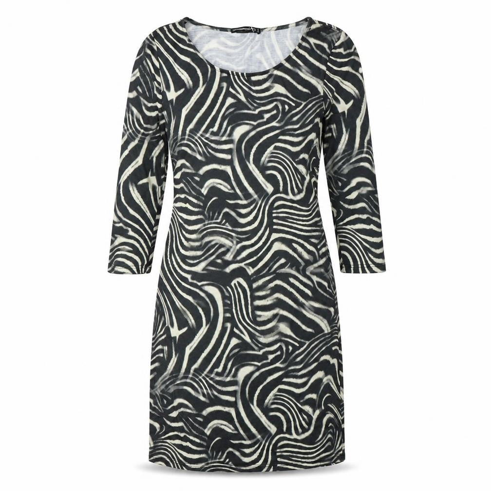 Atmosphere Womens Black Geometric  Mini  Size 10