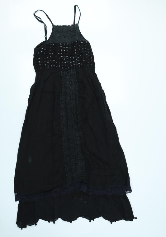 Preworn Womens Black   Fit & Flare  Size 8