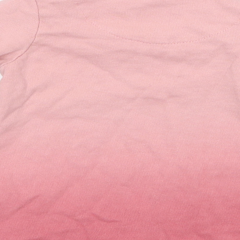 FRED AND FLO Girls Pink   Pullover Jumper Size 3-6 Months
