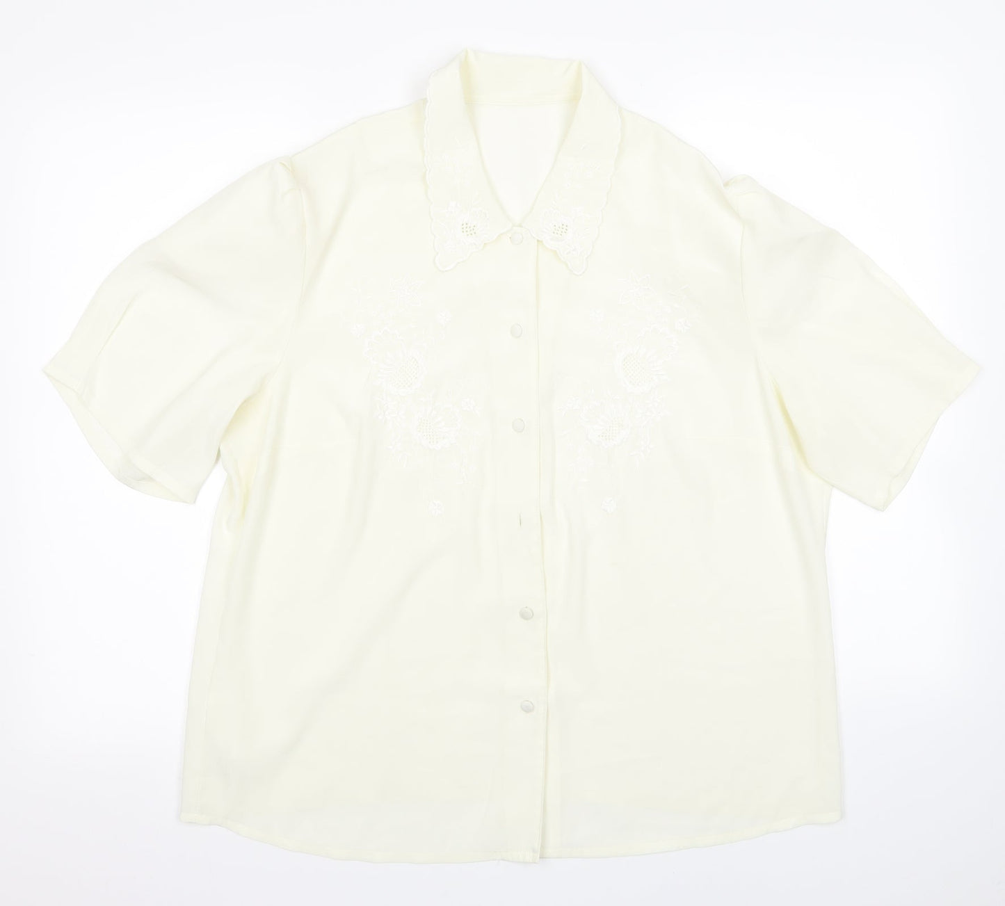 Preworn Womens Beige   Basic Blouse Size 18
