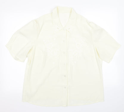 Preworn Womens Beige   Basic Blouse Size 18