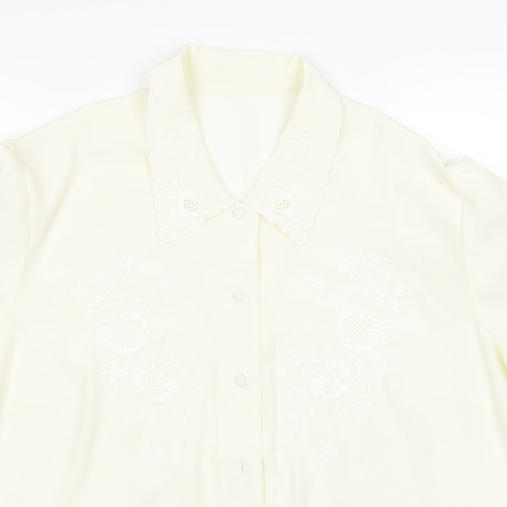 Preworn Womens Beige   Basic Blouse Size 18
