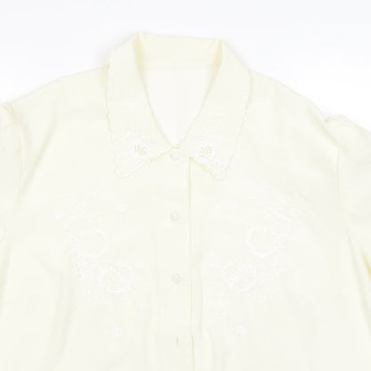 Preworn Womens Beige   Basic Blouse Size 18
