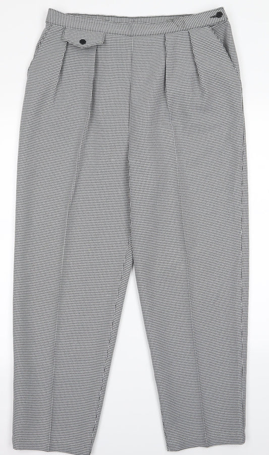 Preworn Womens White Paisley  Trousers  Size 16 L23 in