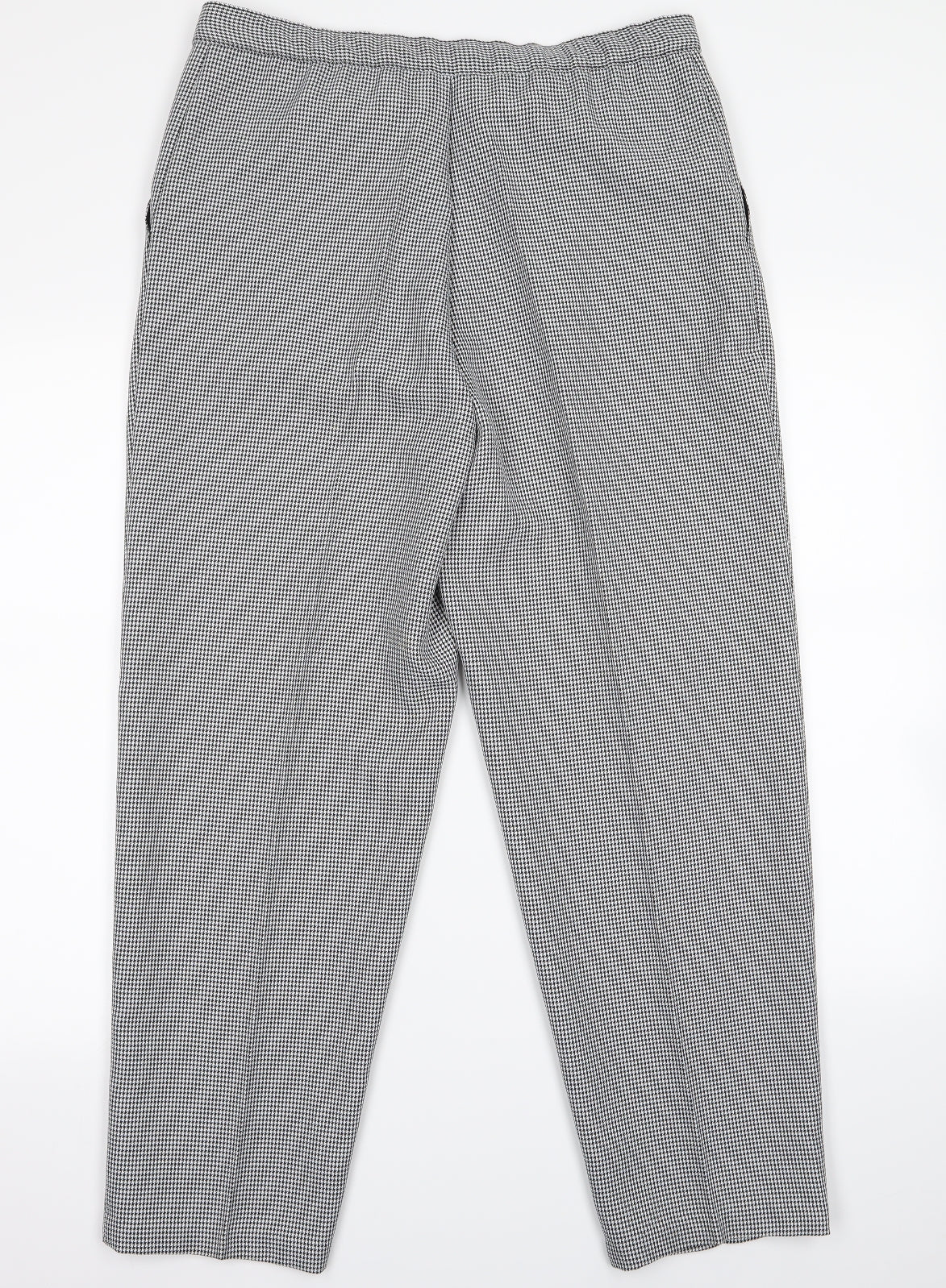 Preworn Womens White Paisley  Trousers  Size 16 L23 in