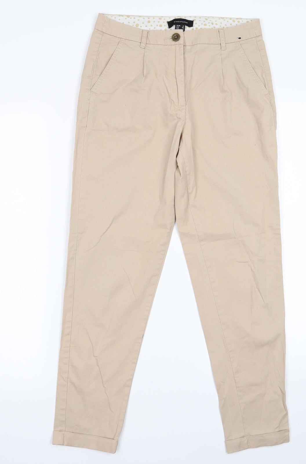 Atmosphere Womens Beige   Rain Trousers Trousers Size 8 L24 in
