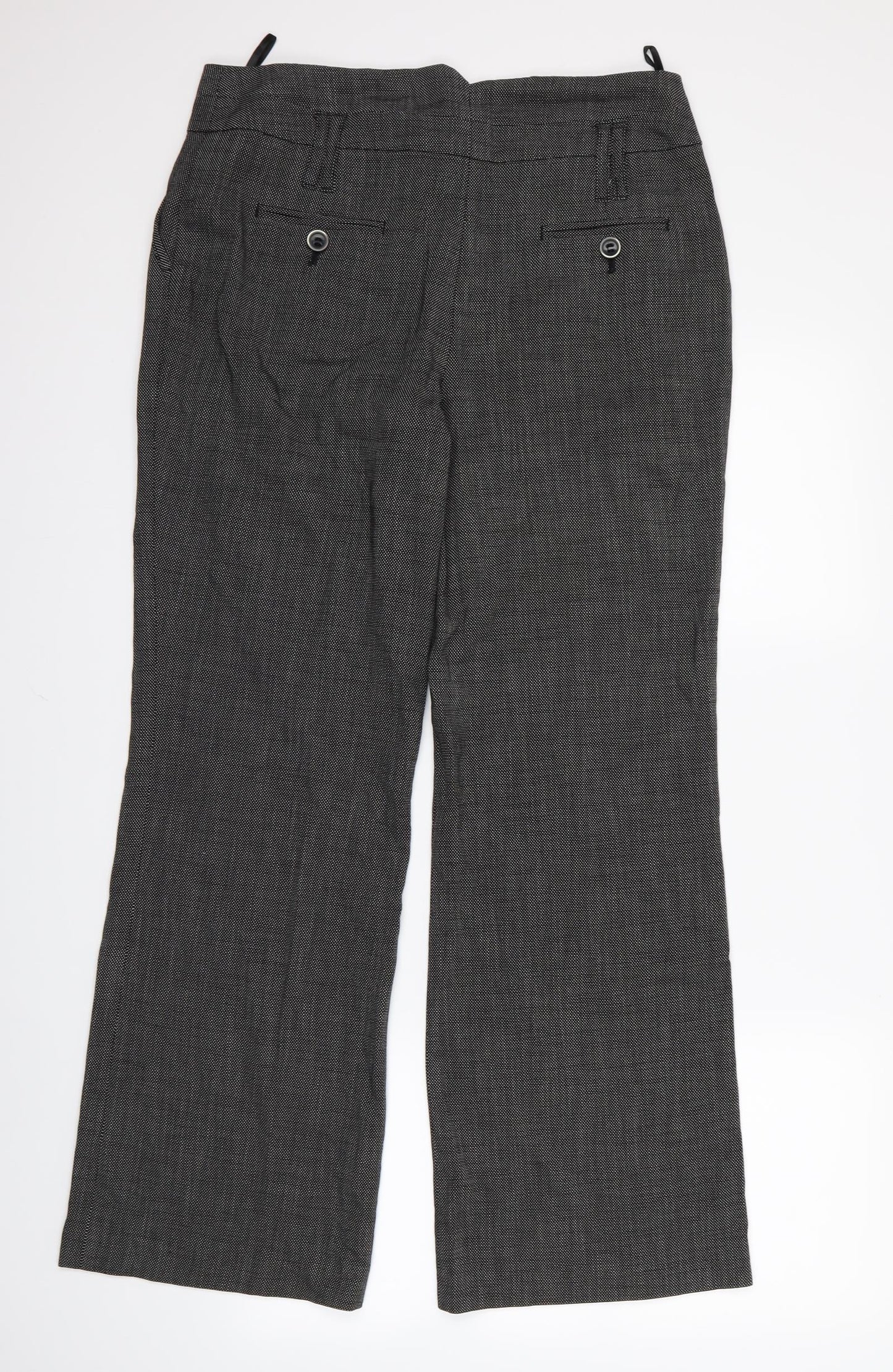 NEXT Womens Black Paisley  Rain Trousers Trousers Size 14 L26 in