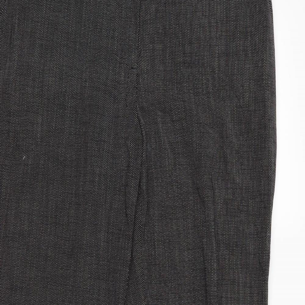 NEXT Womens Black Paisley  Rain Trousers Trousers Size 14 L26 in