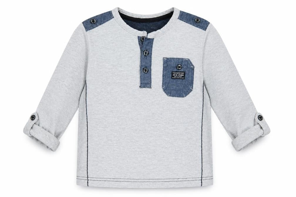 Rebel Boys Grey   Basic T-Shirt Size 3-4 Years