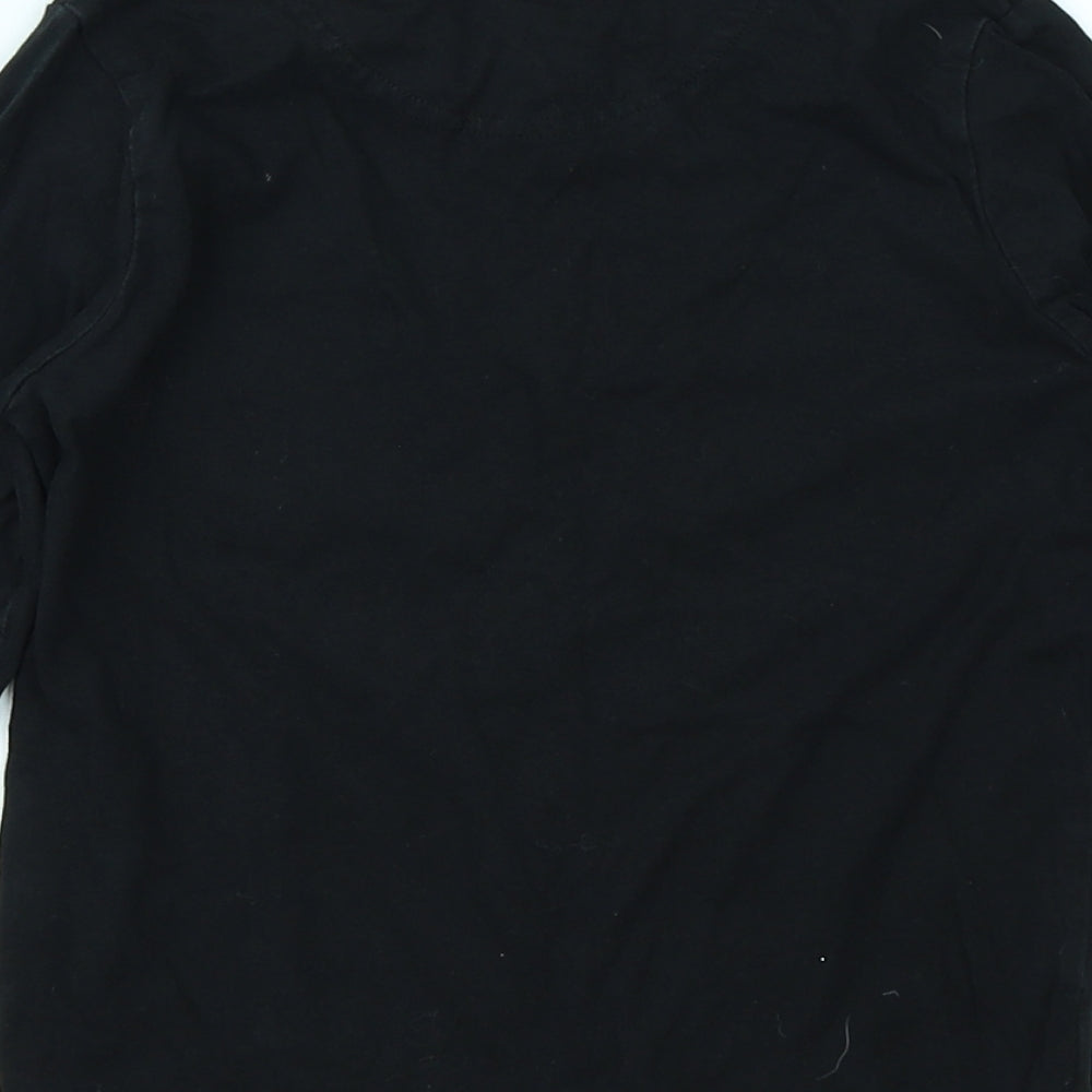 Bluezoo Boys Black   Basic T-Shirt Size 5-6 Years